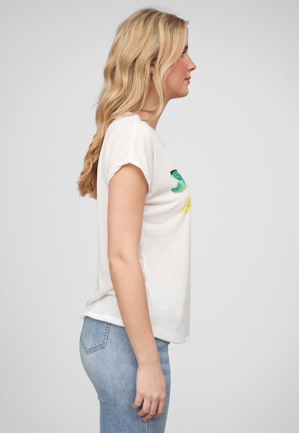 Cloud5ive Damen Viskose T-Shirt mit Libellen Print-3
