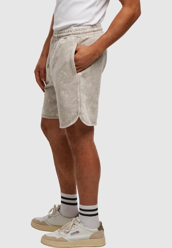 Washed Piped Shorts-2