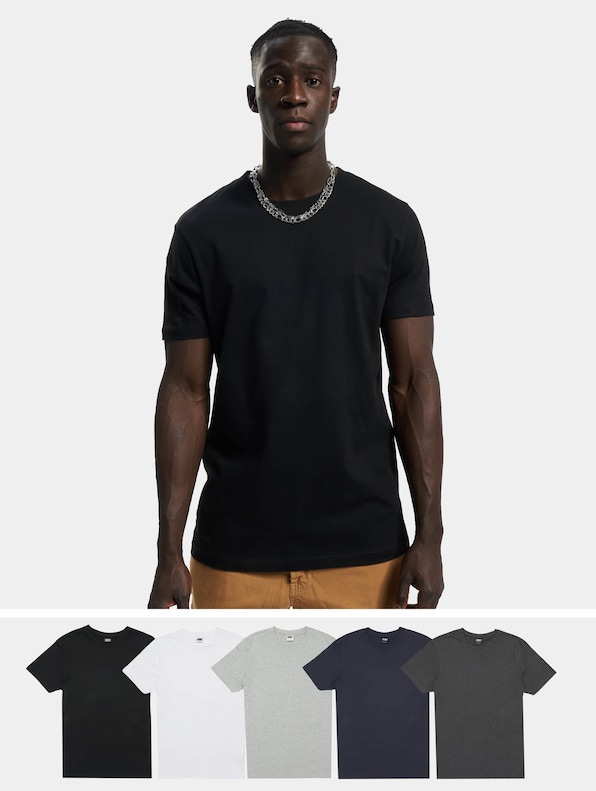 Urban Classics Basic 6-Pack T-Shirt-0