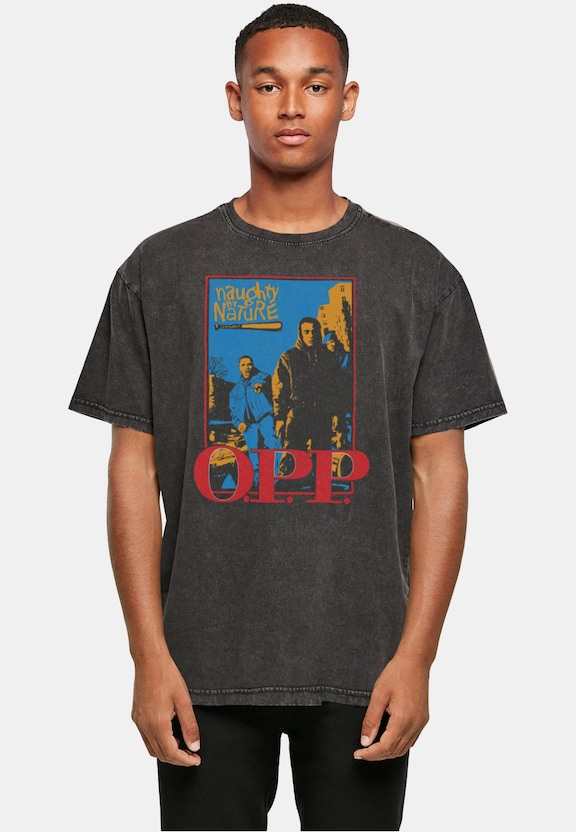 Naughty By Nature - OPP Vint Acid Washed Heavy Oversized Tee-0