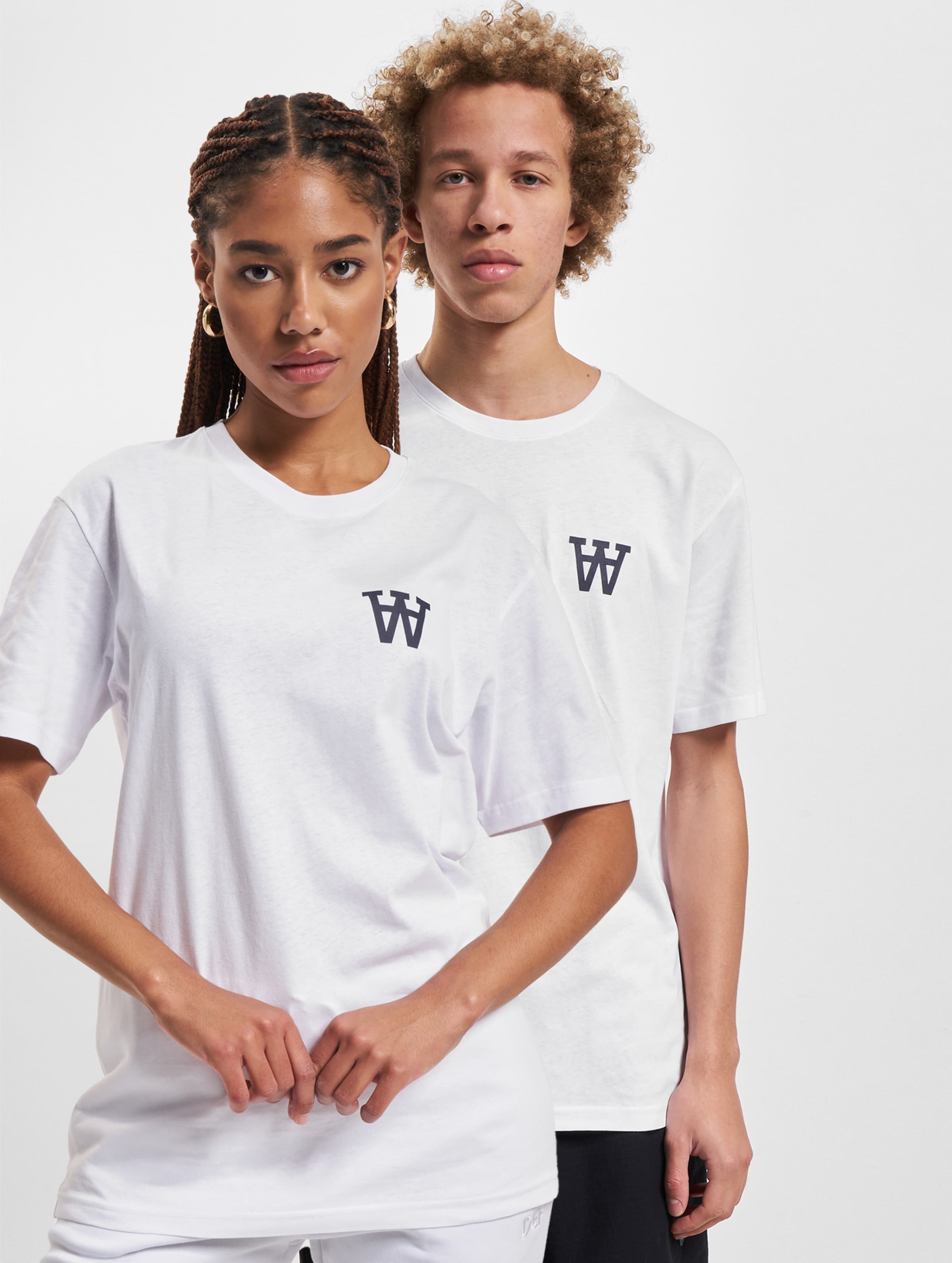 Wood T-Shirt Vrouwen op kleur wit, Maat M