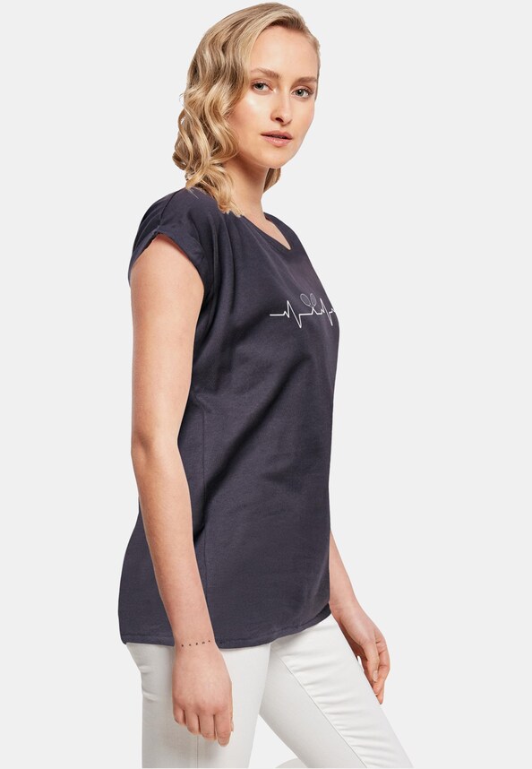 Ladies Tennis Beats Extended Shoulder Tee-3