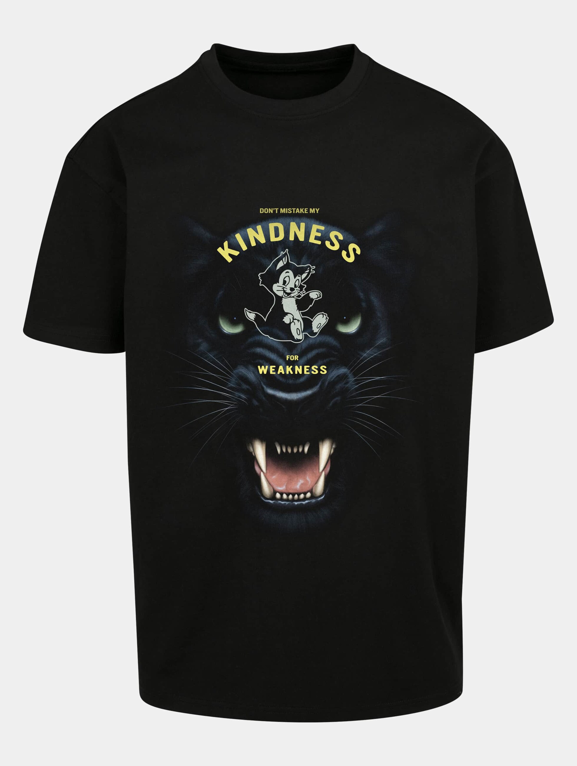 Mister Tee Kindness No Weakness Oversize T-Shirt Mannen op kleur zwart, Maat XL