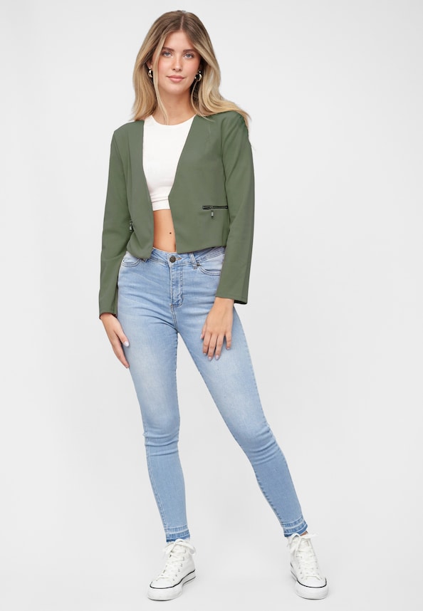 Short Blazer wit Zip-Pockets-4
