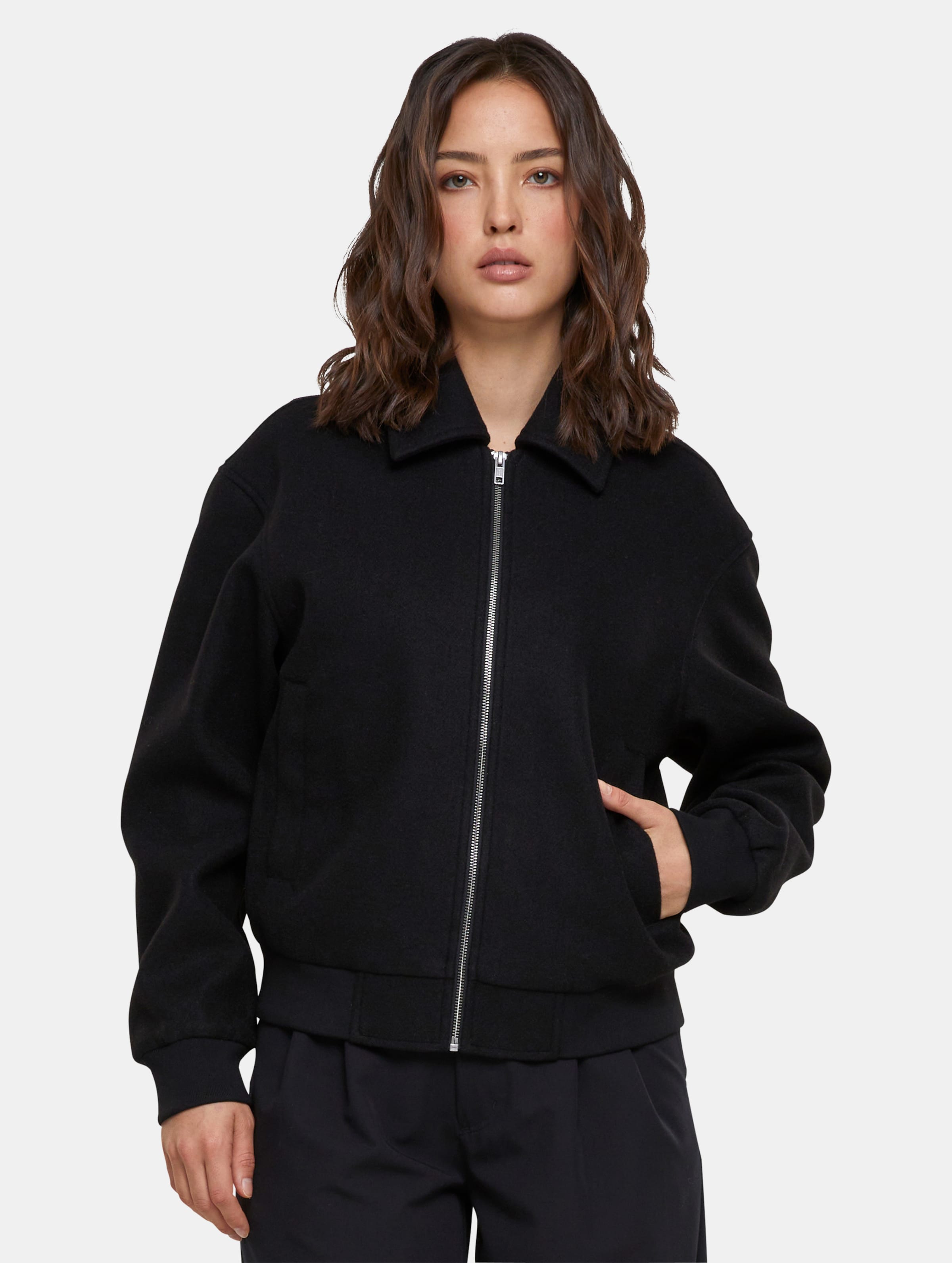 Urban Classics Ladies Boxy Jacket Frauen,Unisex op kleur zwart, Maat 3XL