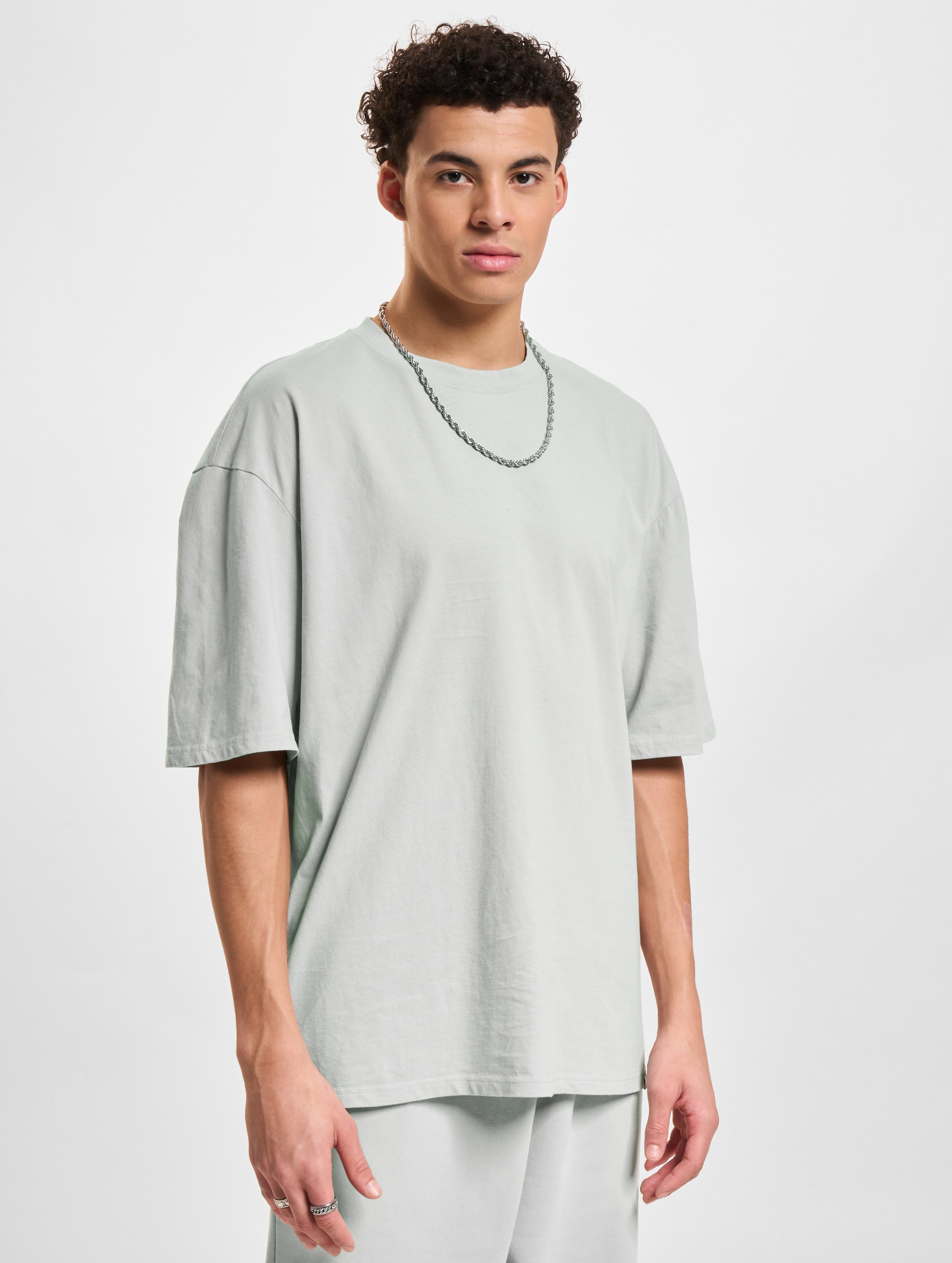DEF Oversized T-Shirt Mannen op kleur grijs, Maat S