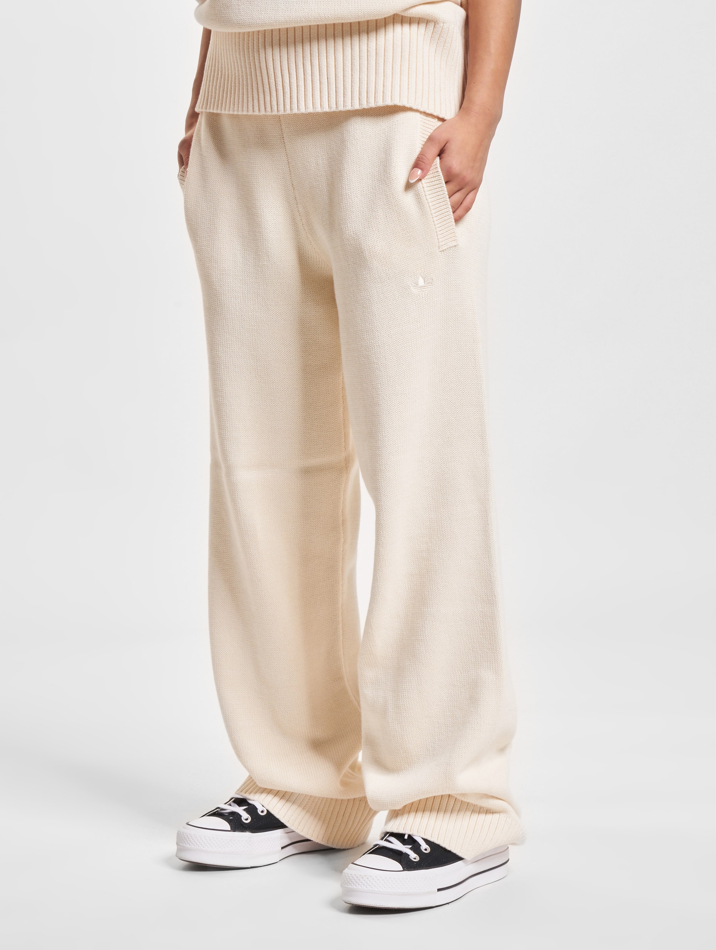 adidas Originals Premium Essentials Knit Jogginghosen Vrouwen op kleur wit, Maat L