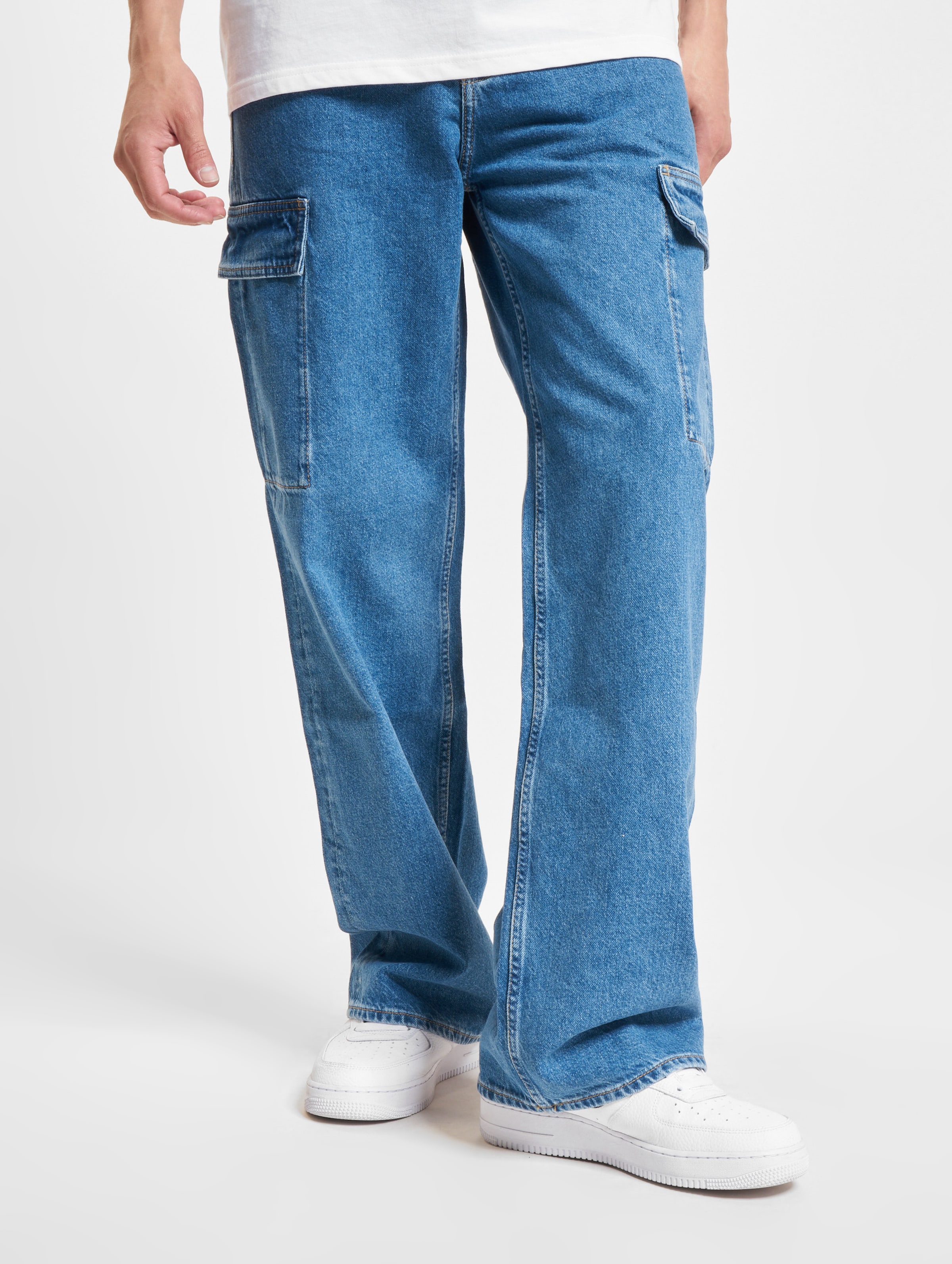 Calvin Klein Jeans 90's Cargo Loose Fit Männer,Unisex op kleur blauw, Maat 38
