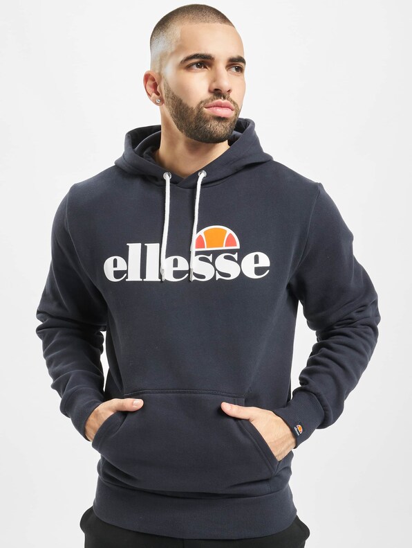 Ellesse Men's SL Gottero Pullover Hoodie, Grey
