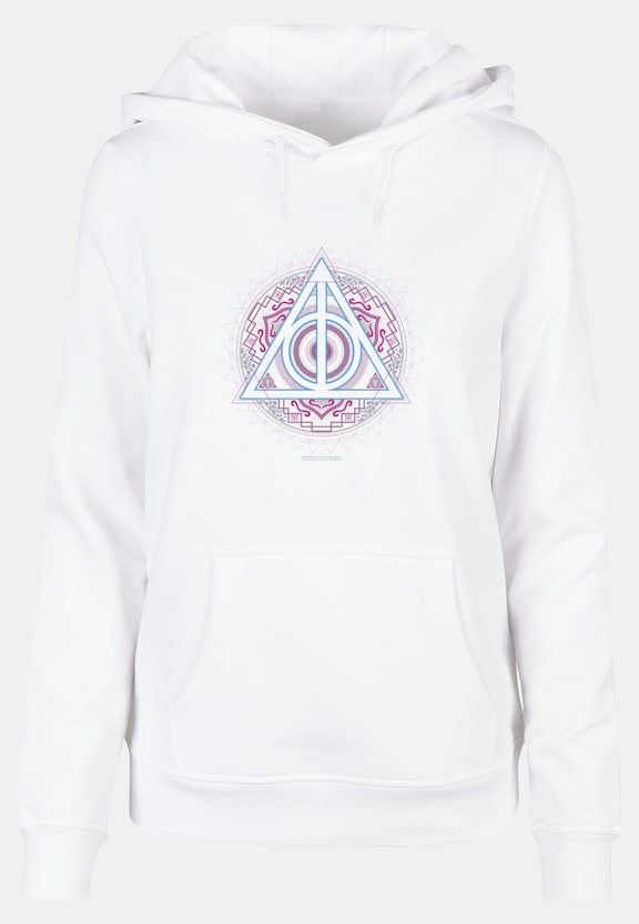 Ladies Harry Potter - Neon Deathly Hallows Basic Hoody-4