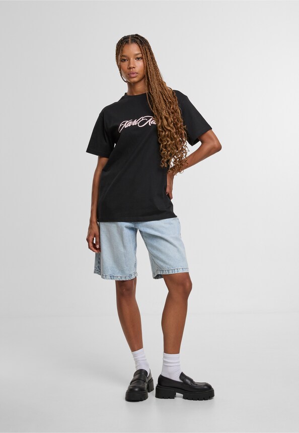 Cursive Oversized T-Shirt-2