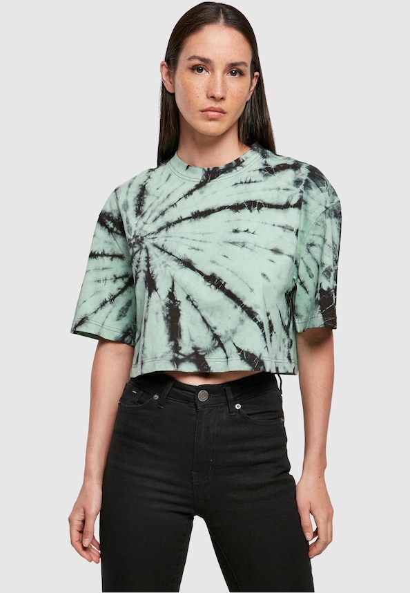 Ladies Oversized Cropped Tie Dye-2