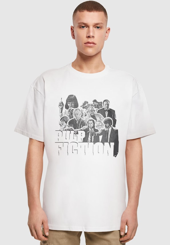 Pulp Fiction - Cast Graphic Heavy Oversize Tee-0