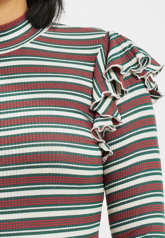 Rib Striped Volant-3