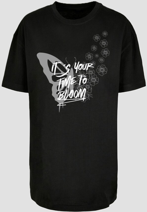 Ladies It´s Your Time To Bloom Oversized Boyfriend Tee-4