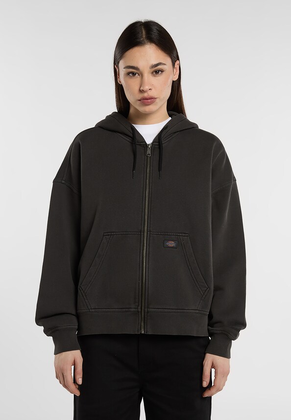 SUTCLIFFE CROPPED ZIPPED HOODIE-0