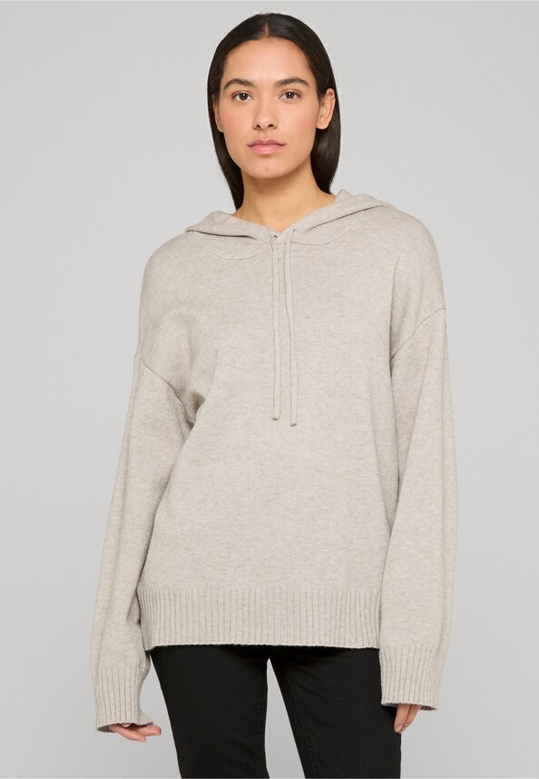 Soft touch knit hoodie-0