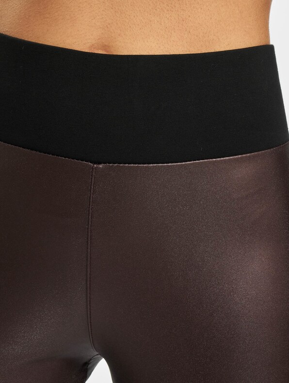Ladies Faux Leather High Waist-3