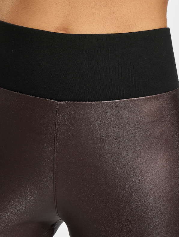 Ladies Faux Leather High Waist-3