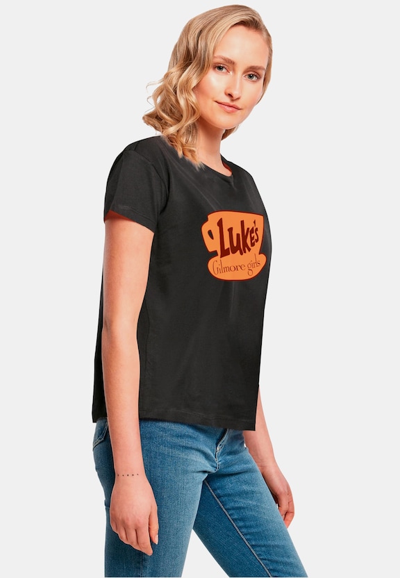 Ladies Gilmore Girls - Luke's Logo Box Tee-3