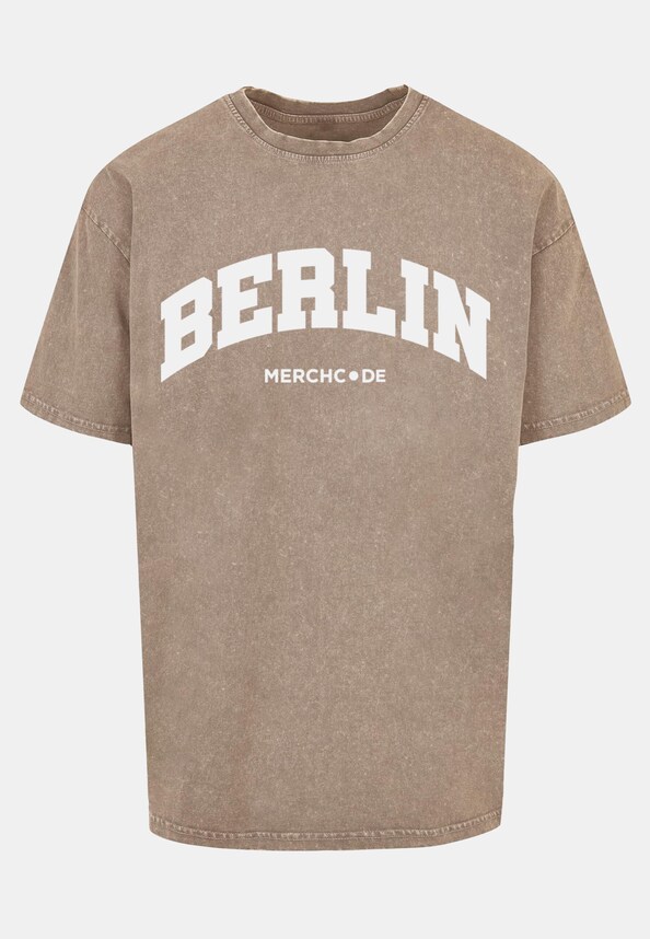 Berlin Wording - Acid Washed Oversize Tee-4