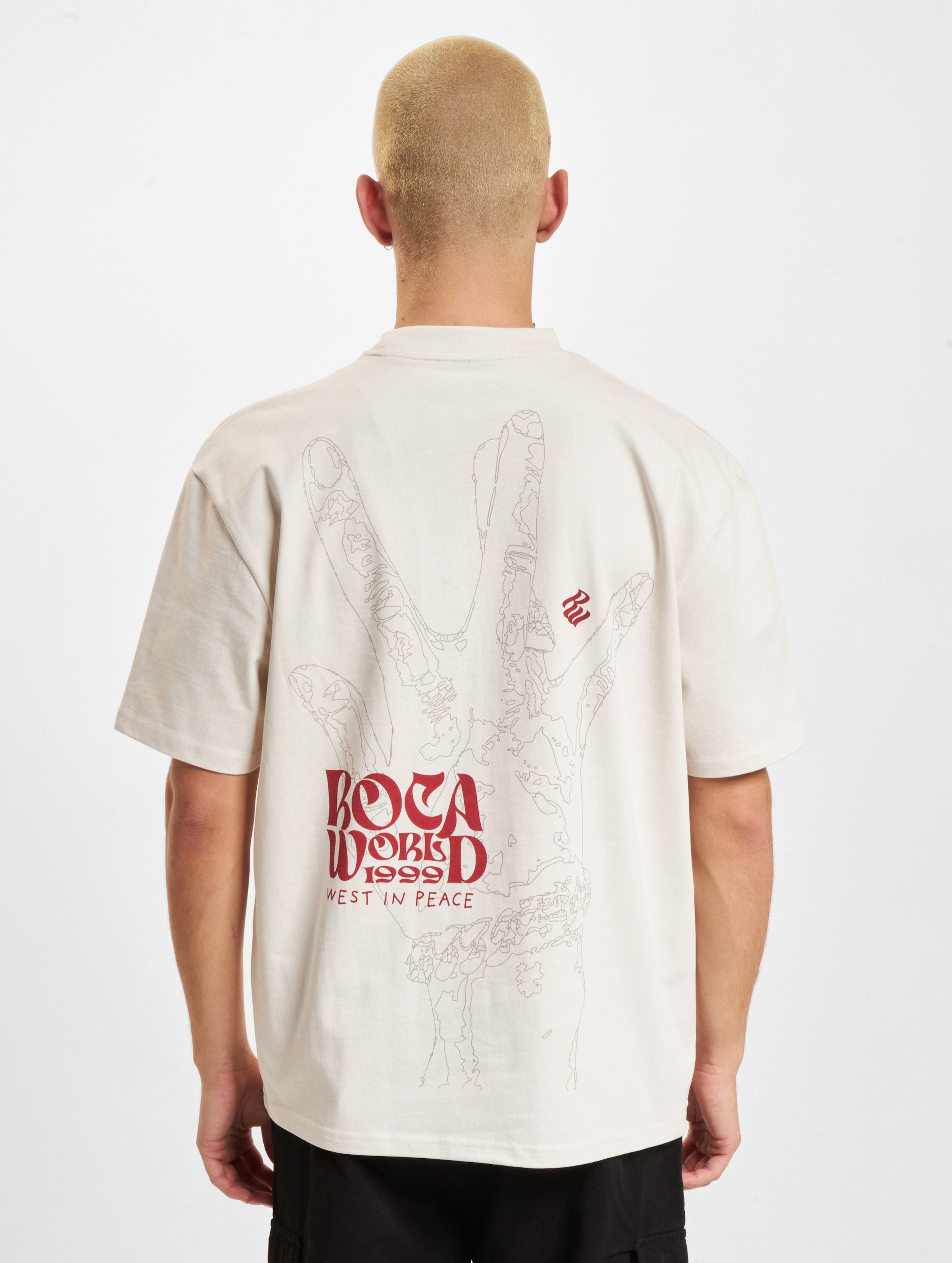 Rocawear West T-Shirt Männer,Unisex op kleur beige, Maat S