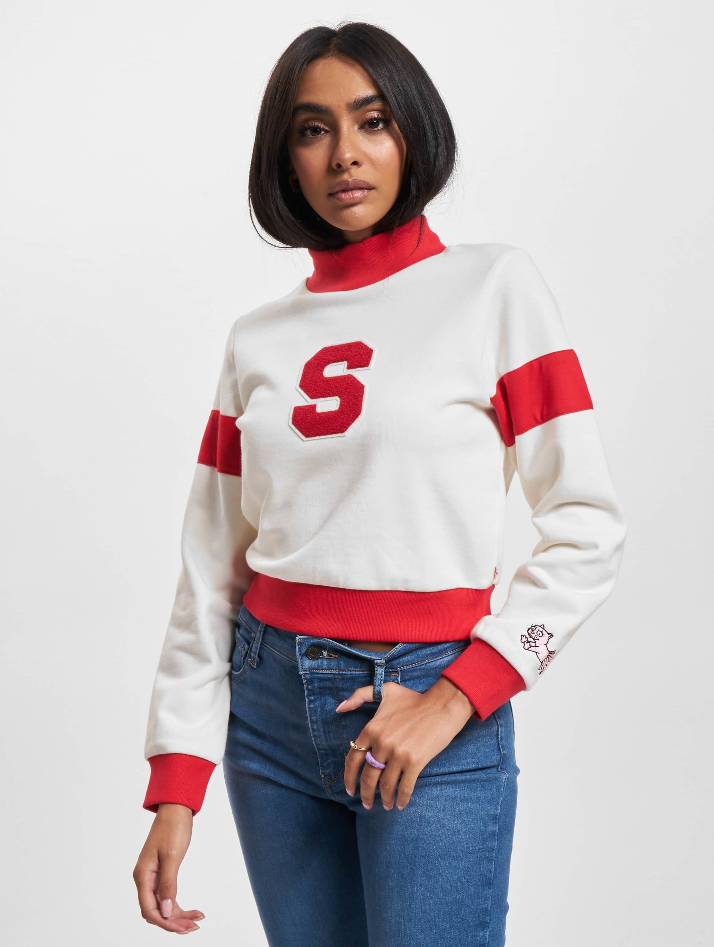 Levi's red jumper womens hot sale