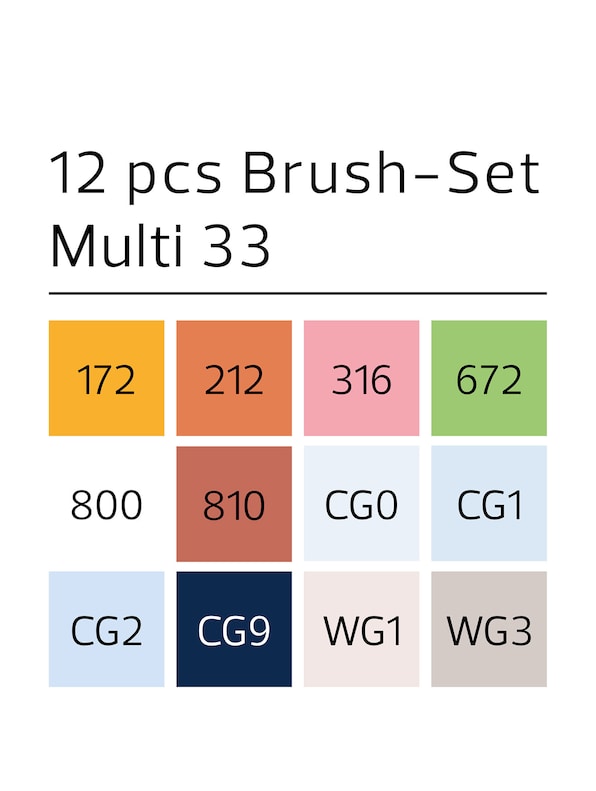 Brush 12pcs Special #33-2