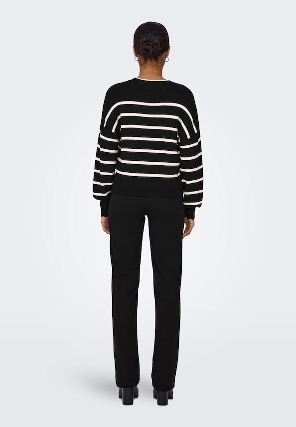 ONLIBI LIFE LS O-NECK KNT NOOS-1