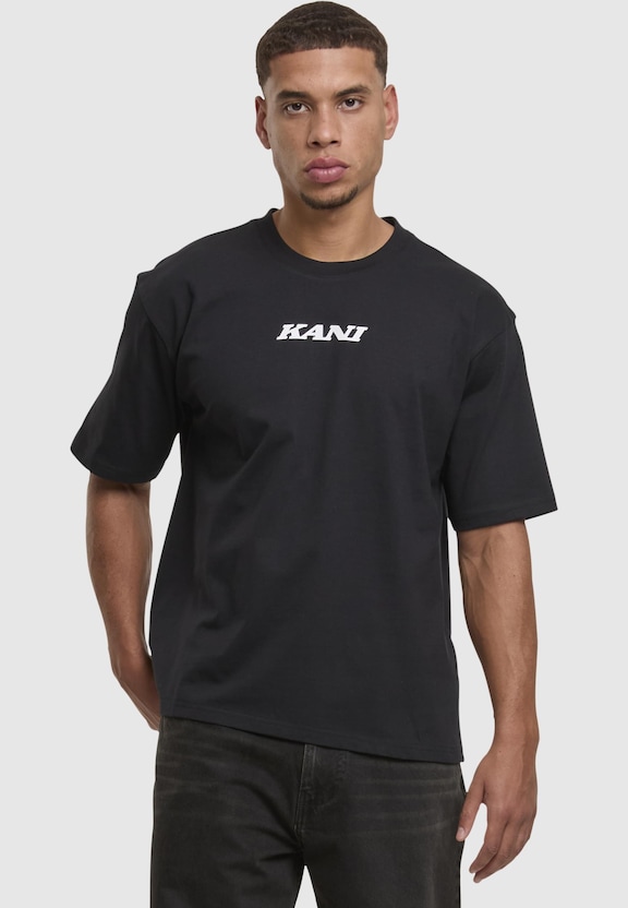 Retro Patch Print T-Shirt-0