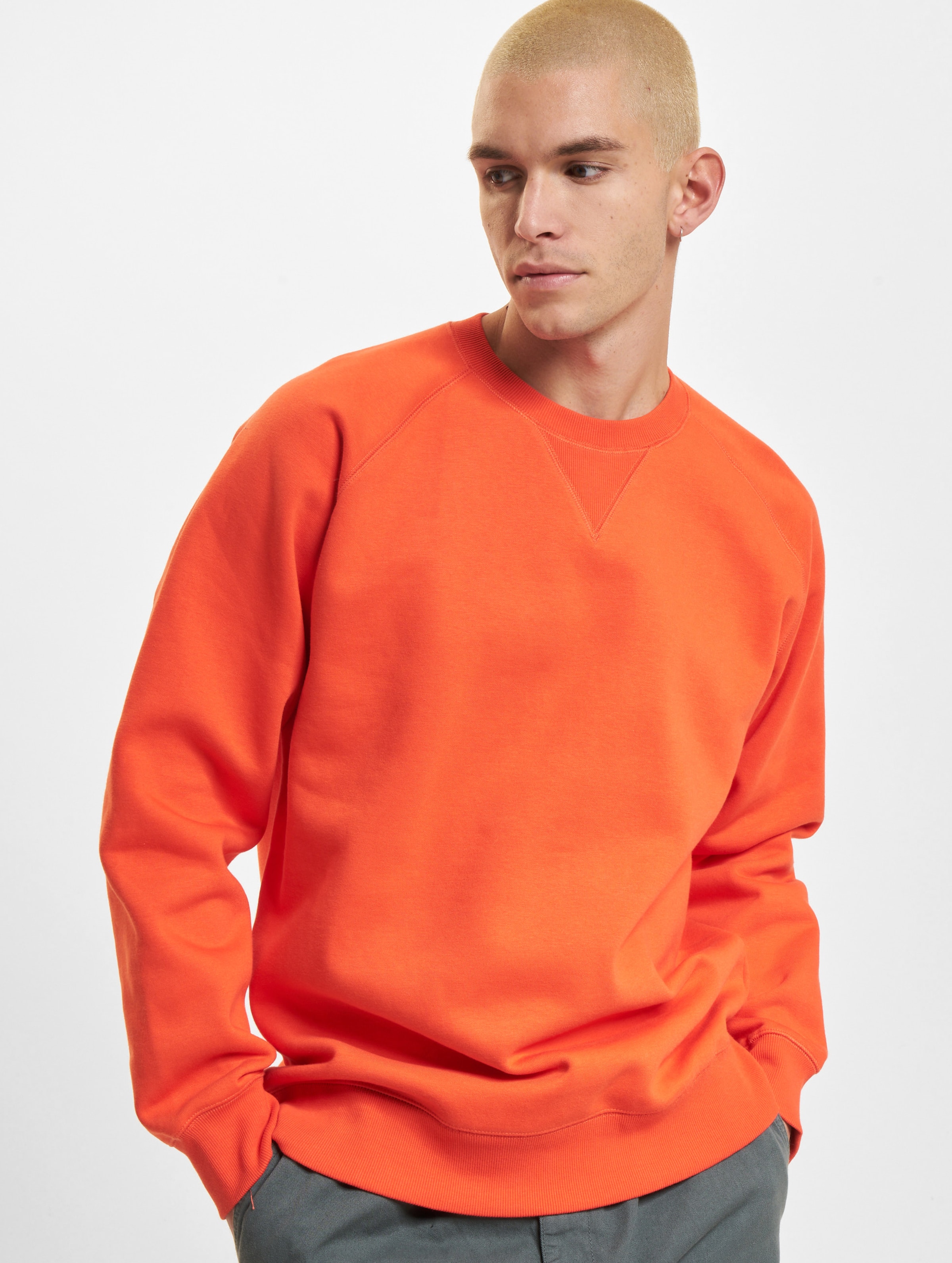 Carhartt WIP Chase Sweater Männer,Unisex op kleur oranje, Maat XL