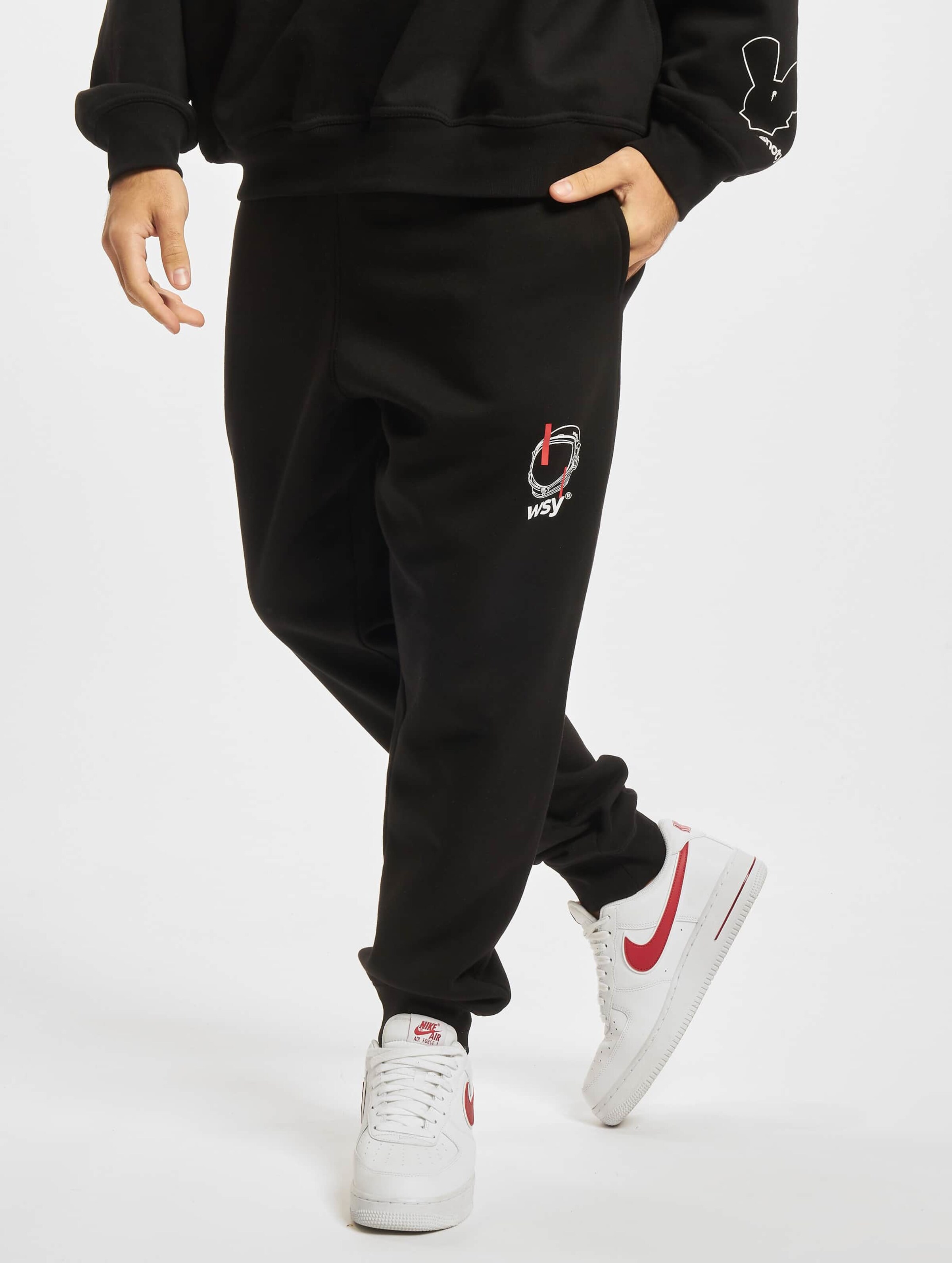 Who Shot Ya? Lost Sweat Pant Mannen op kleur zwart, Maat S