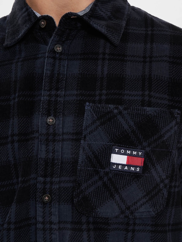 Tommy Jeans Checked Cord Langarmhemd-4