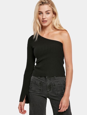 Ladies Short Rib Knit One Sleeve