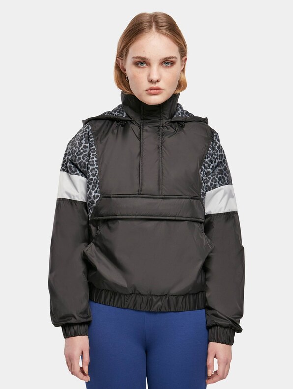 Urban Classics Ladies Aop Mixed Pull Over Transition Jacket-3