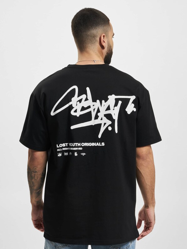 Lost Youth T-Shirt GRAFFITI black L-1