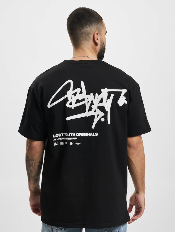 Lost Youth T-Shirt GRAFFITI black L-1