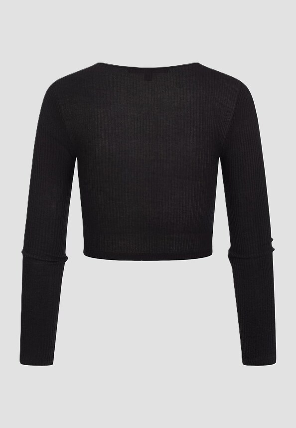 Vero Moda Damen Ribbed V-Neck-1