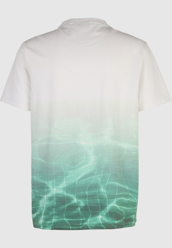 JM221-017-01 Script Logo Pool Print Tee white/green-4