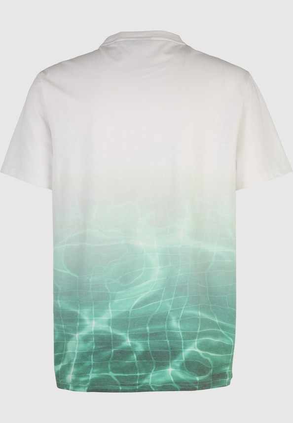 JM221-017-01 Script Logo Pool Print Tee white/green-4
