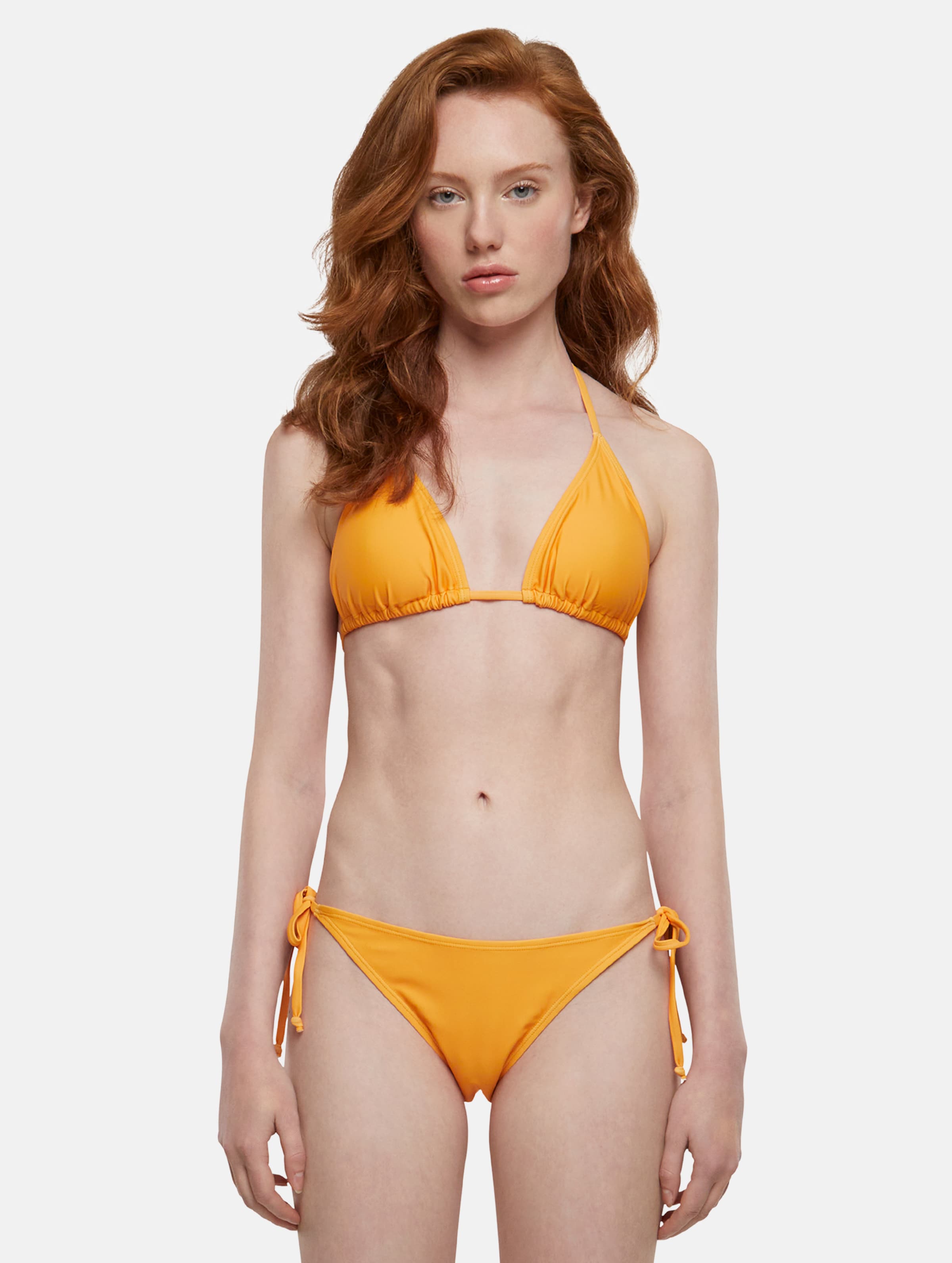 Urban Classics - Ladies Recycled Triangle magicmango Bikini set - XL - Oranje