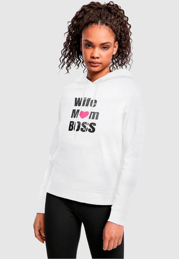 Ladies Mother's Day - Wife Mum Boss Basic Hoody-0