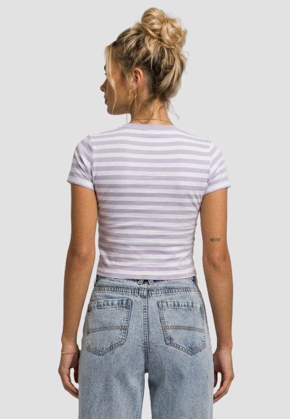 Ladies Short Striped-1