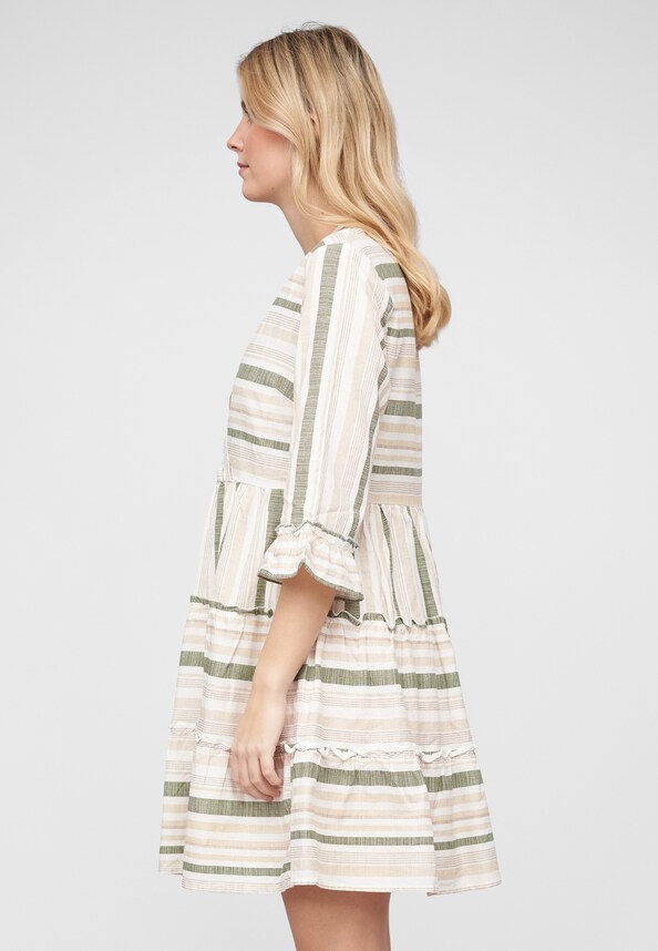 VIETNI 3/4 SLEEVE SHORT WRAP DRESS   COMBO-2