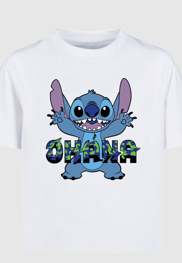 Kids Lilo and Stitch - Ohana Glitch Basic T-Shirt-2
