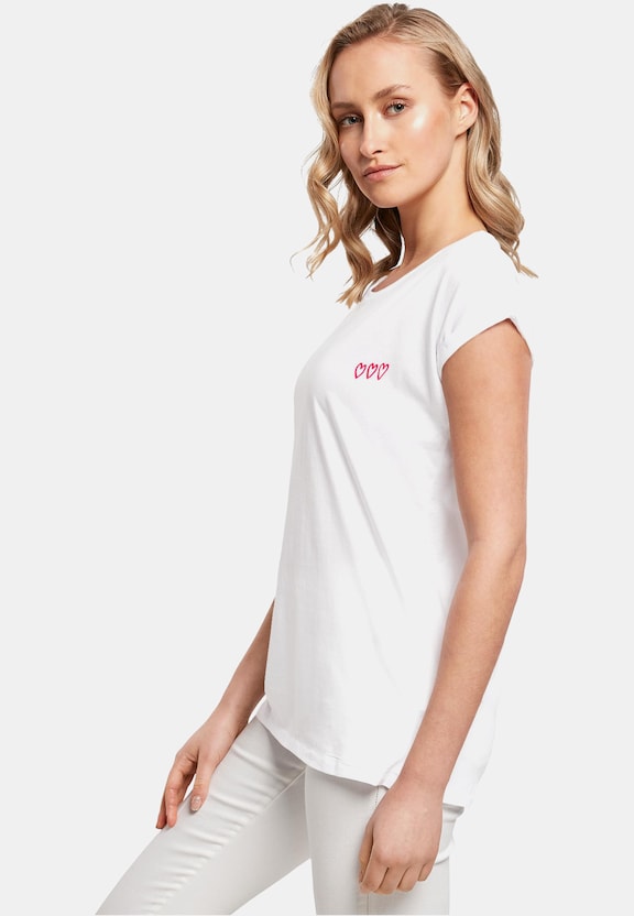 Three In A Row Ladies Extended Shoulder Tee-2