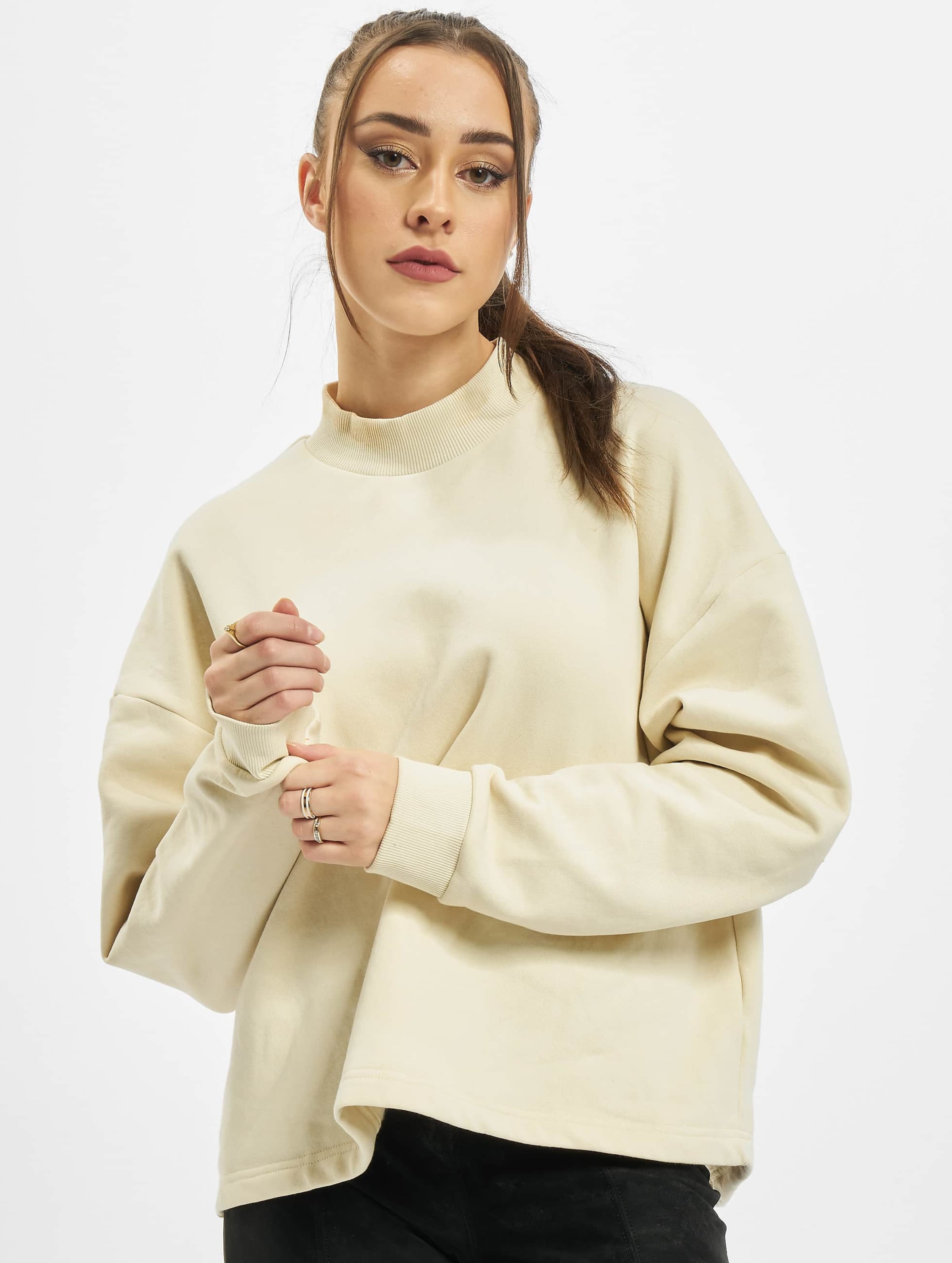 Urban Classics Sweater/trui -3XL- Oversized High Neck Beige