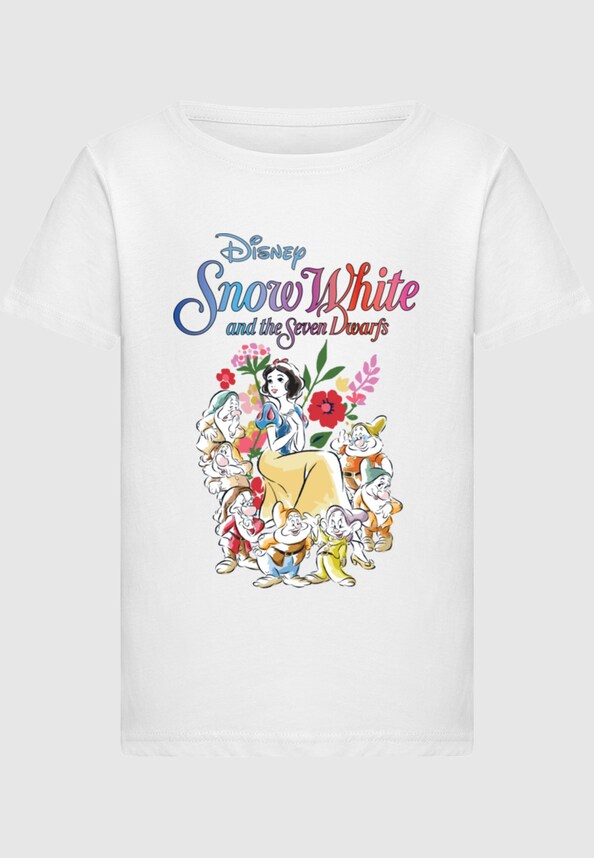 Girls Snow White - Seven Dwarfs Short Sleeve Tee-2