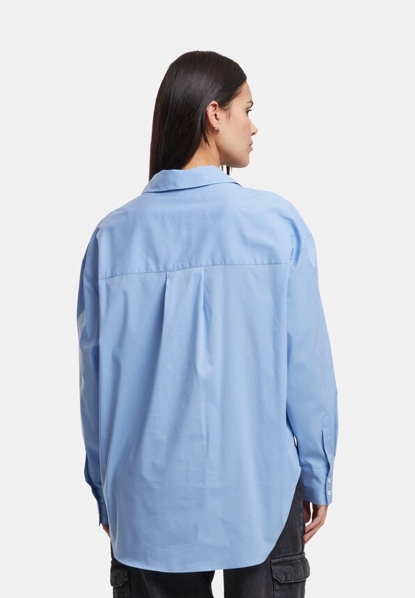 Urban Classics Ladies Oversized Cotton Blouse-1