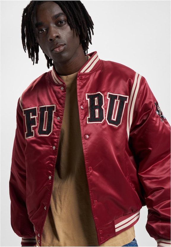 FUBU College Satin Varsity Jacket-0
